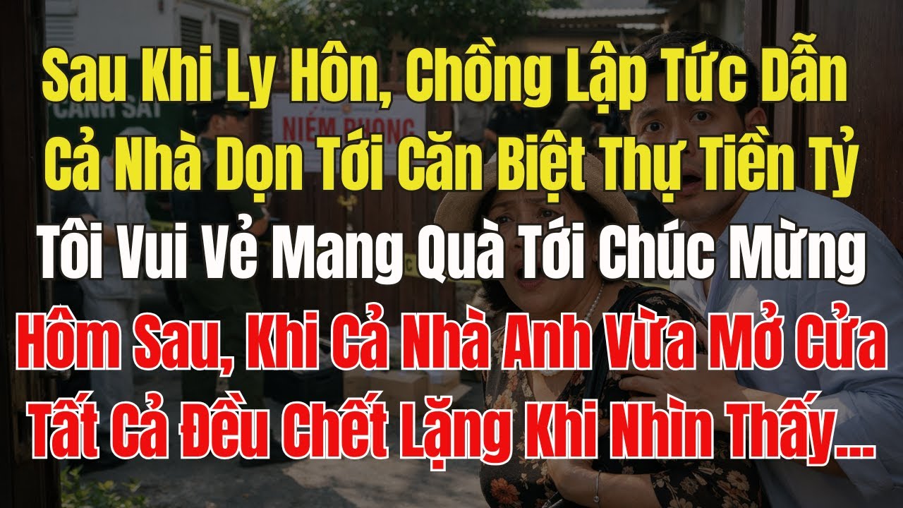 Sau khi ly hôn, Chồng cũ đem cả nhà dọn tới căn biệt thự tiền tỷ. Vừa mở cửa, tất cả đều sững sờ