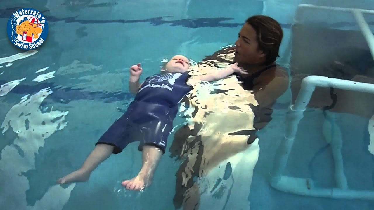 Babies Back Float Better @ Watersafe Swim School - Miss Ariane's Back Floating Baby on 2-1-16 *