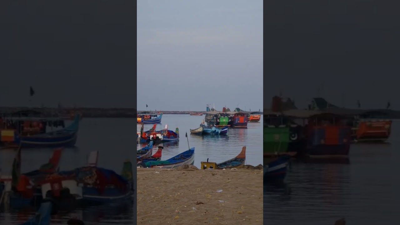 Tanur fishing harbour boats 🌊 #shorts #trendingshorts