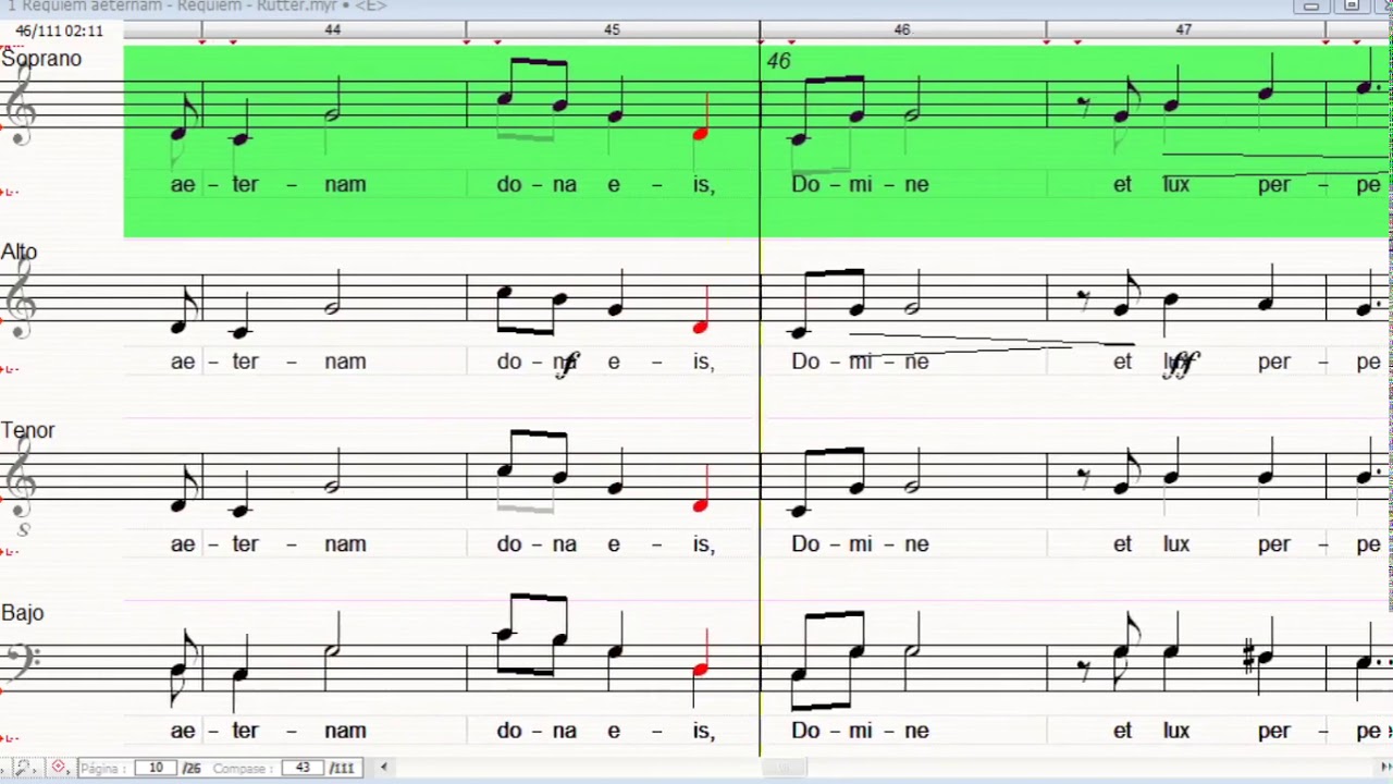 Requiem Aeternam - Requiem John Rutter - SOPRANO 1 guia para estudio