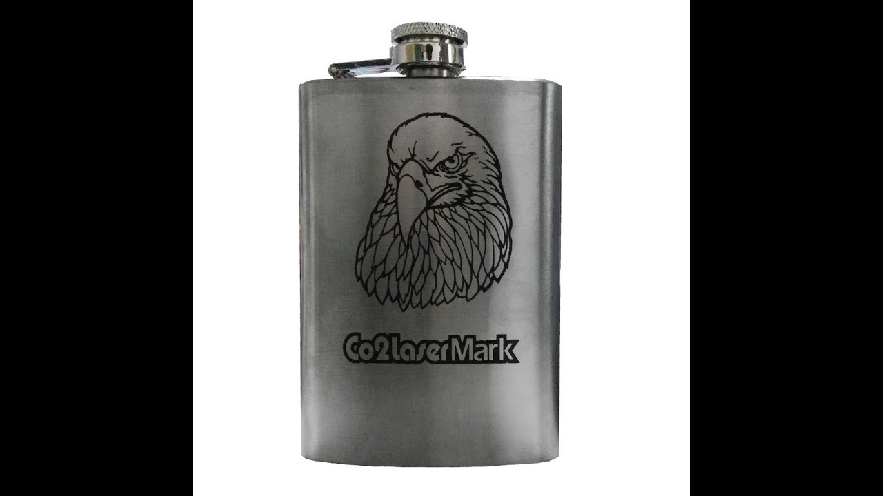 co2 laser mark stainless steel flagon,laser machine engraving flagon