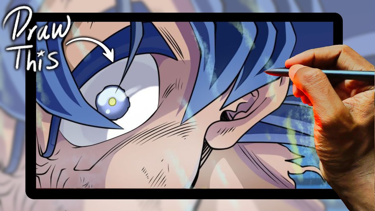 Drawing Goku Super Saiyan Blue! 💥 Dragon Ball Super Art 