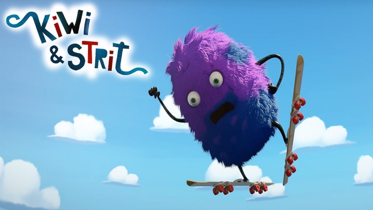 El salto de patinaje 😳 KIWI & STRIT | Dibujos animados