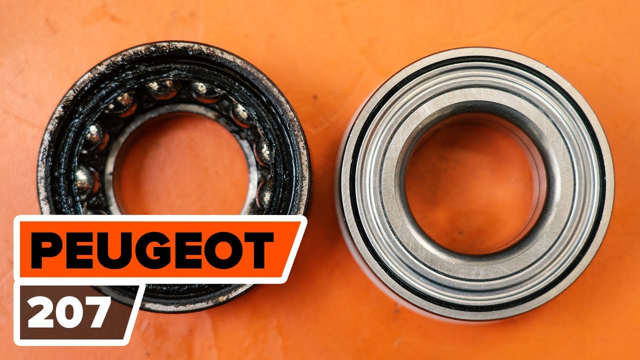 Hoe een wiellager achteraan vervangen op een PEUGEOT 207 [HANDLEIDING AUTODOC]