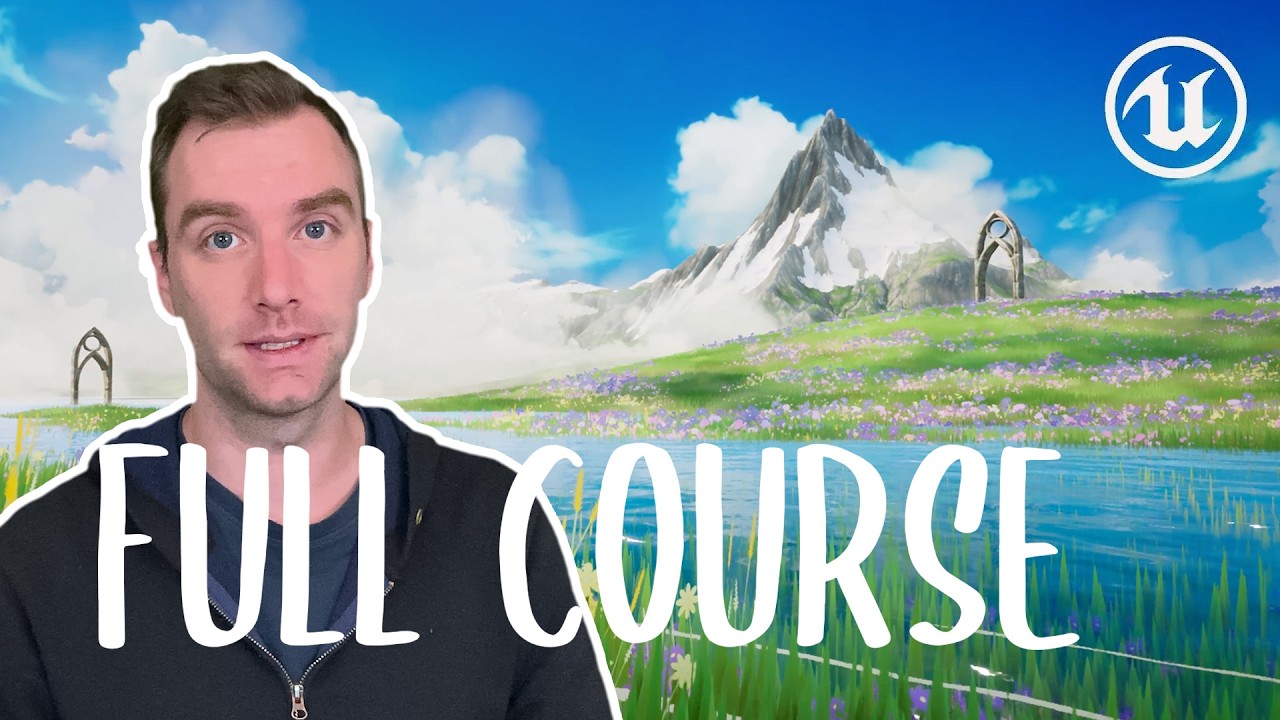 FULL COURSE (2.20 hours) - Create a Ghibli-Inspired Stylized Scene in Unreal Engine 5