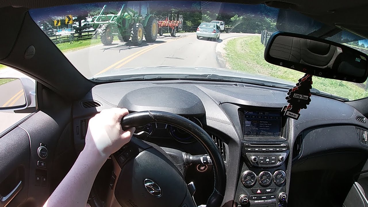 2013 Genesis Coupe 3.8 COUNTRY ROAD POV *ISR RACE EXHAUST*