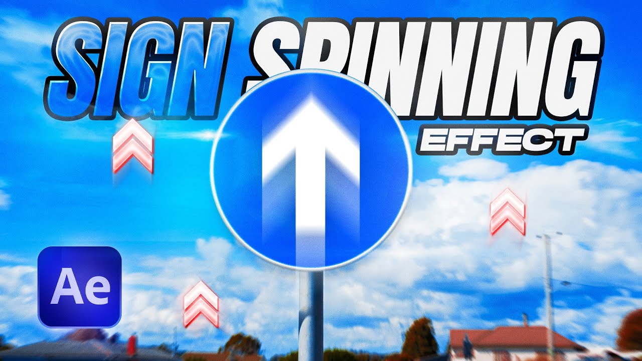CRAZY SPINNING SIGN EFFECT (After Effects)