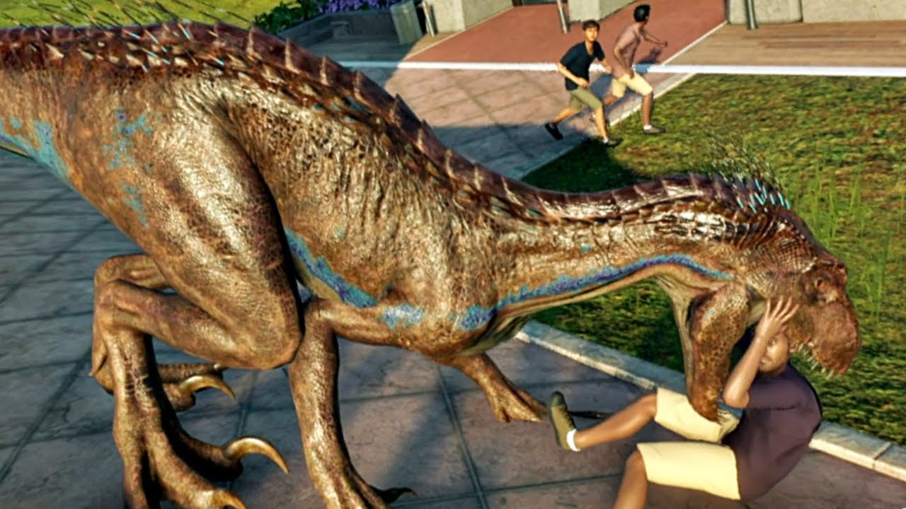 Indominus Rex ESCAPE #jurassicpark dinosaurs #asmr  fighting