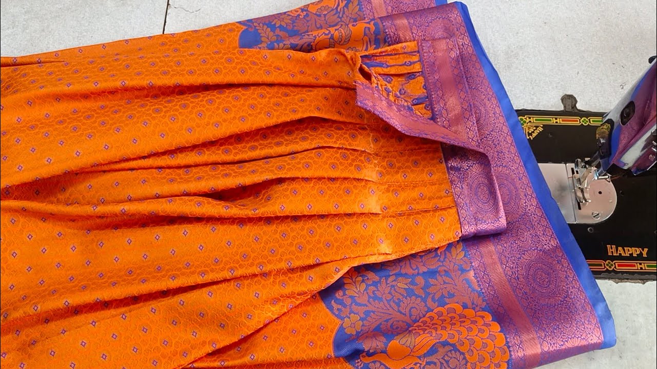 lehenga skirt cutting and stitching  tips for beginners/ தாவணி பாவாடை  எளிமையாக தைப்பது எப்படி?