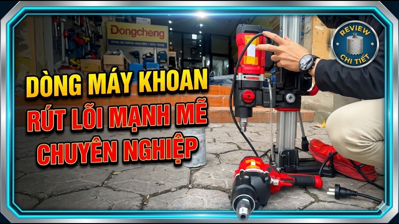 Dòng máy khoan rút lõi MẠNH MẼ và CHUYÊN NGHIỆP: Review chi tiết Ưu và nhược điểm#dienmaydangnga