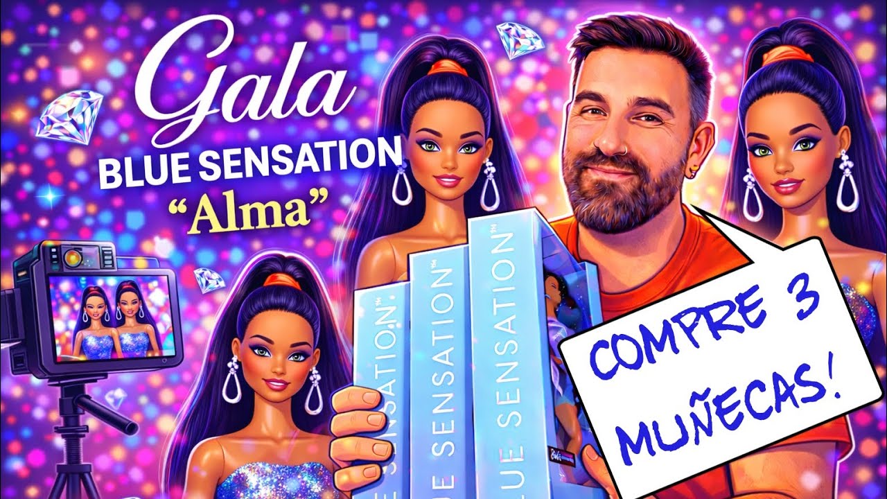 Compre 3 Barbie Gala Blue Sensation