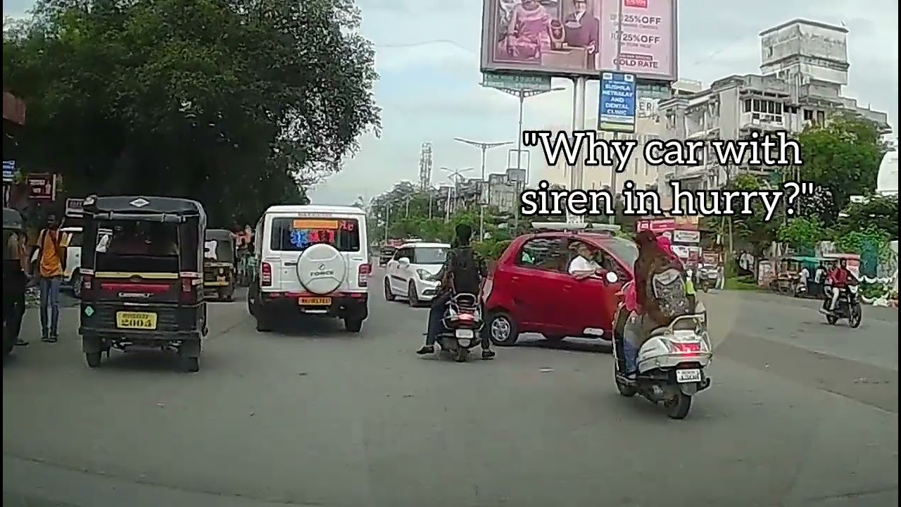 Nano guy blocking ambulance to cross the road | Indian roads | Street idiots | Dashcam footage