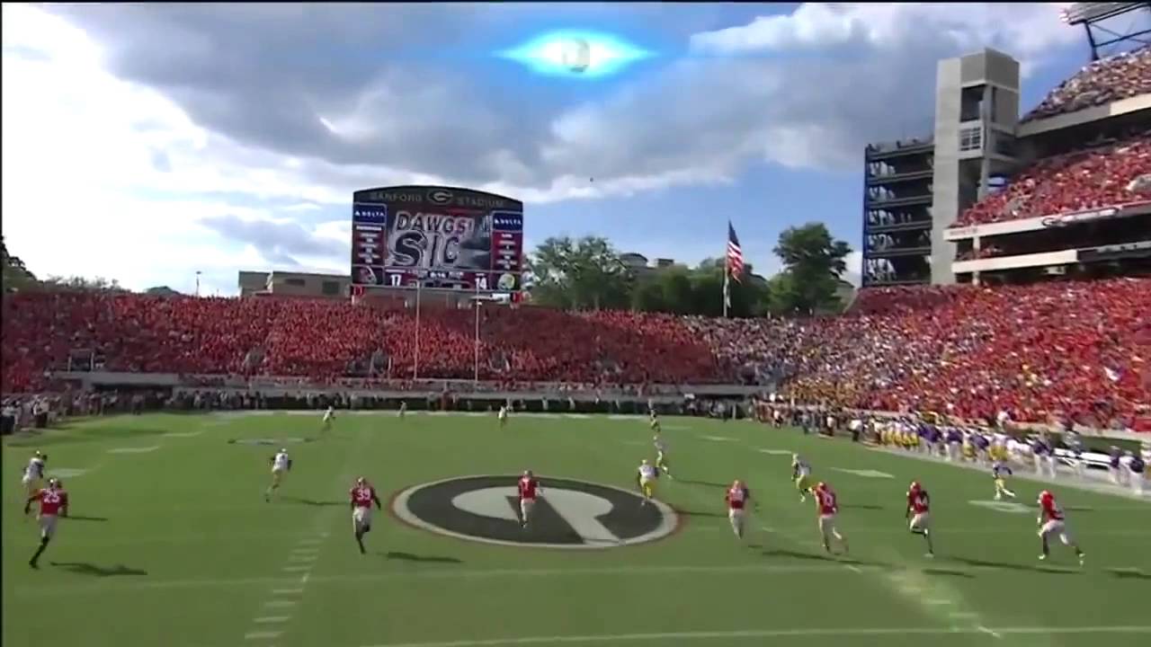 Odell Beckham Jr. One Handed Kickoff Catch vs Georgia