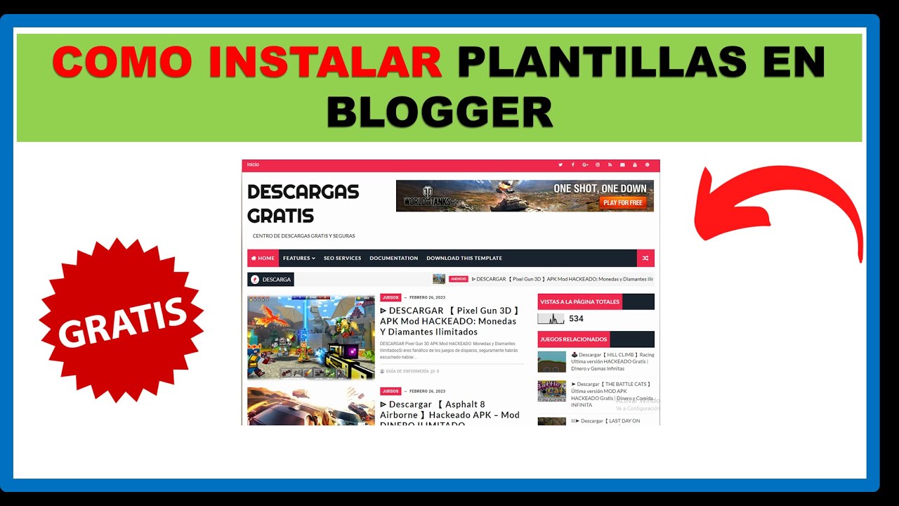 🚀 Como INSTALAR plantillas ✅ EN BLOGGER GRATIS 2023