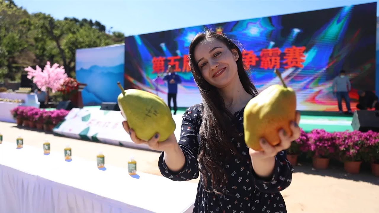 GLOBALink | Armenian expat visits pear king competition in China's Tianjin
