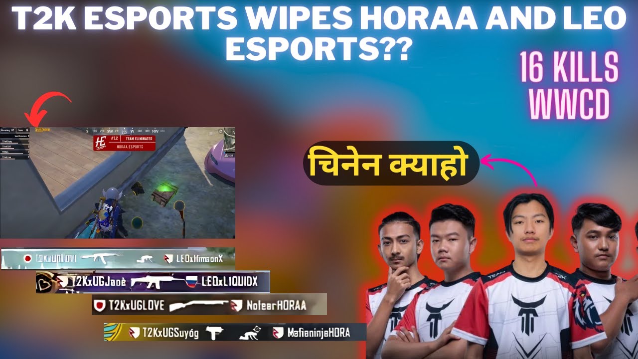 T2k Esports vs Horaa Esports vs Leo || Pubg Mobile Esports Highlights..
