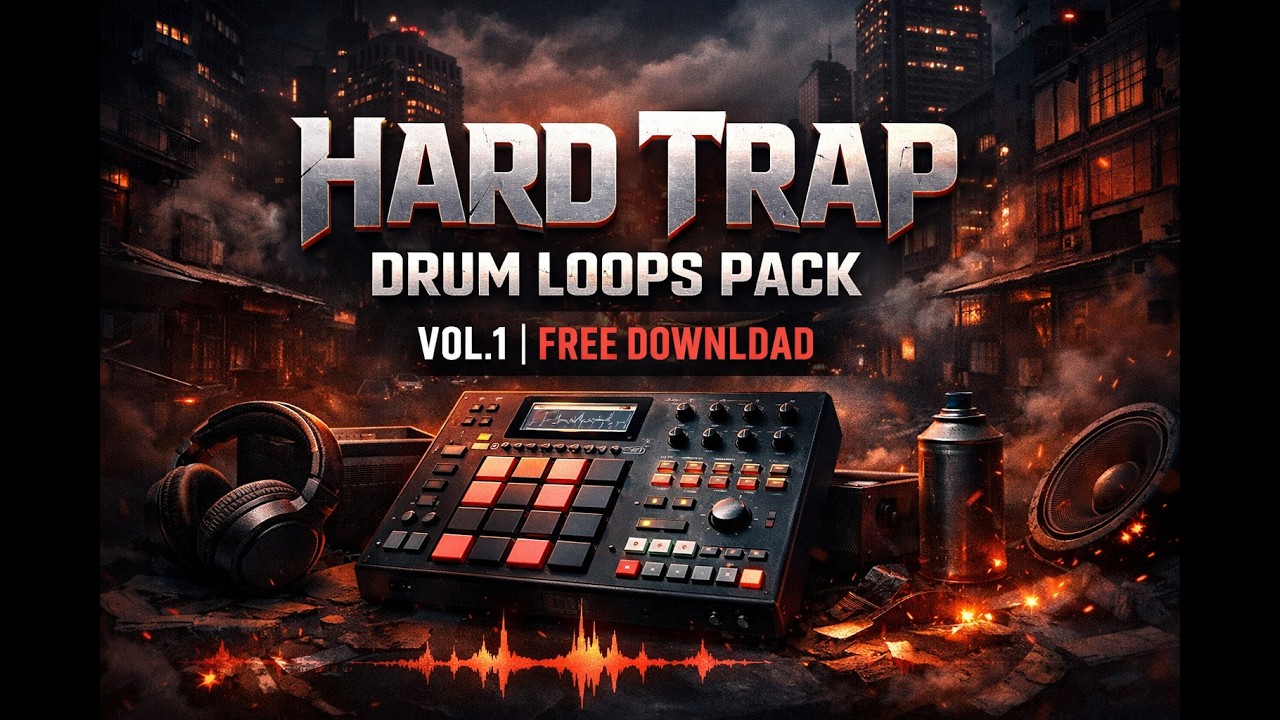 Hard Trap Drum Loops Pack Vol.1 | Free Download  (producer toolkit)