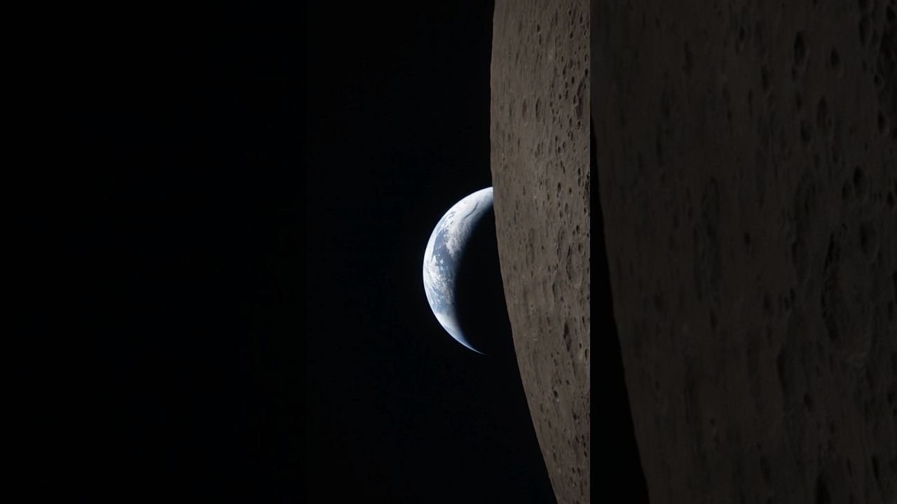 First High Quality Earthset Image From Artemis II Stuns!