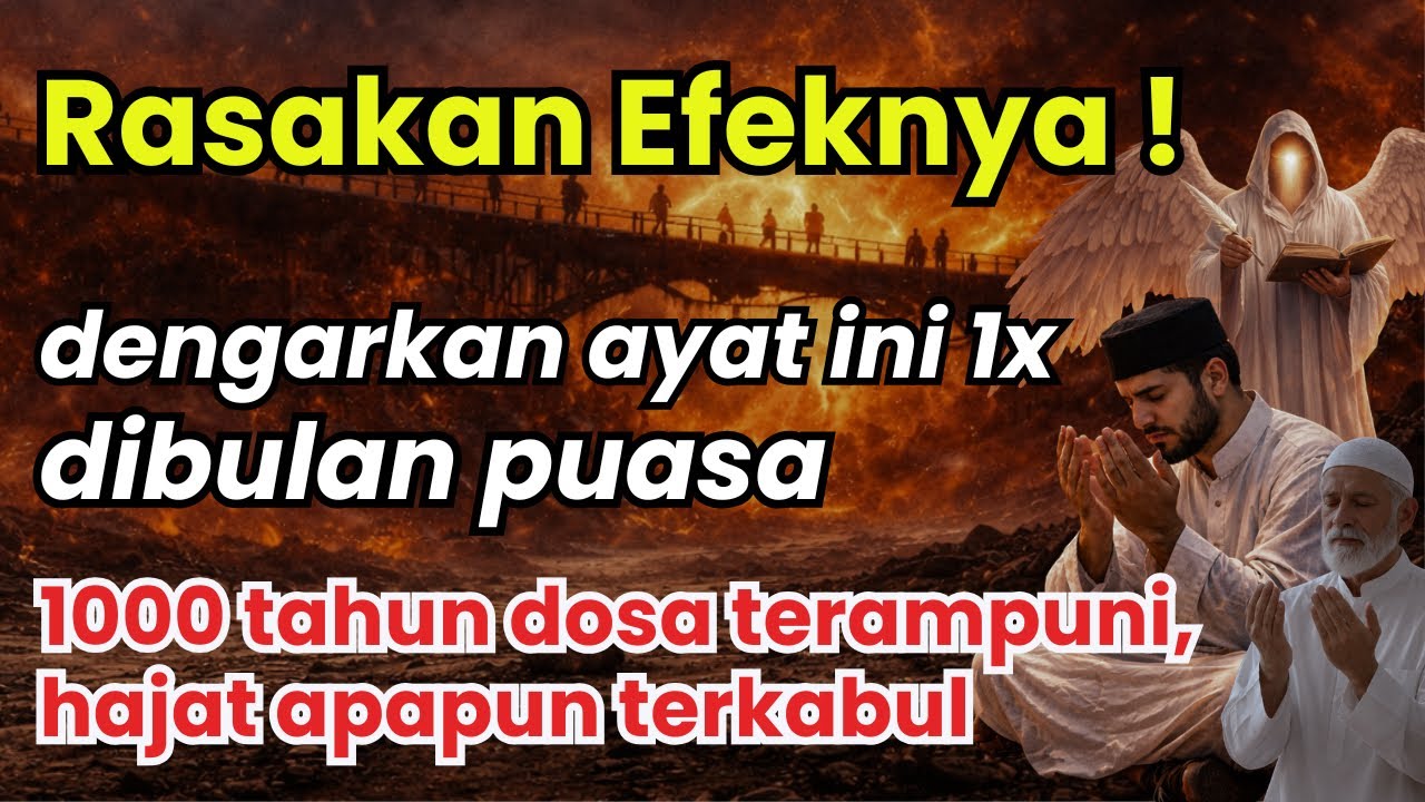 ANDA TERPILIH! sekarang dengarkan 1x ayat ini, dosa 1000 tahun terampuni, hajat apapun terkabulkan 
