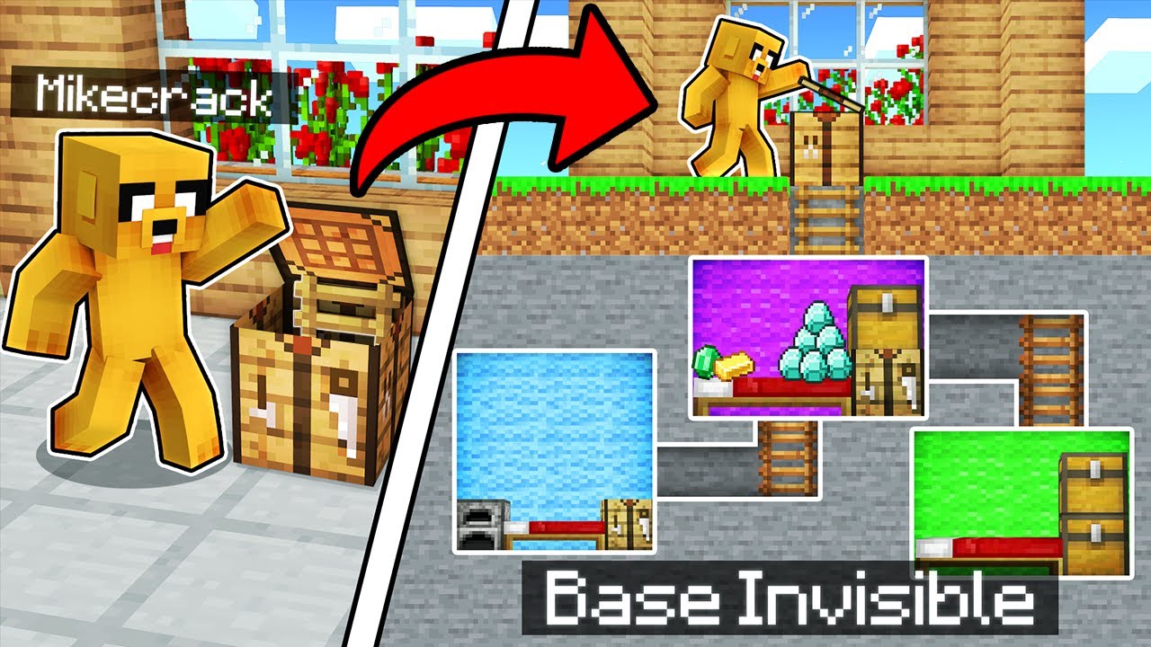¡NOS ESCONDEMOS en una BASE  SECRETA con PUERTA 100% INVISIBLE! 😂🚪 ¡SOY IMPOSIBLE de ENCONTRAR!!