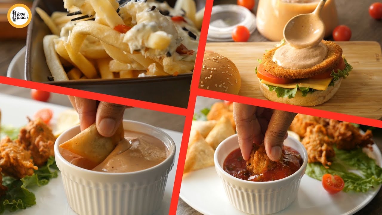 4 Amazing Dips with ketchup & Mayo - Recipes By Food Fusion