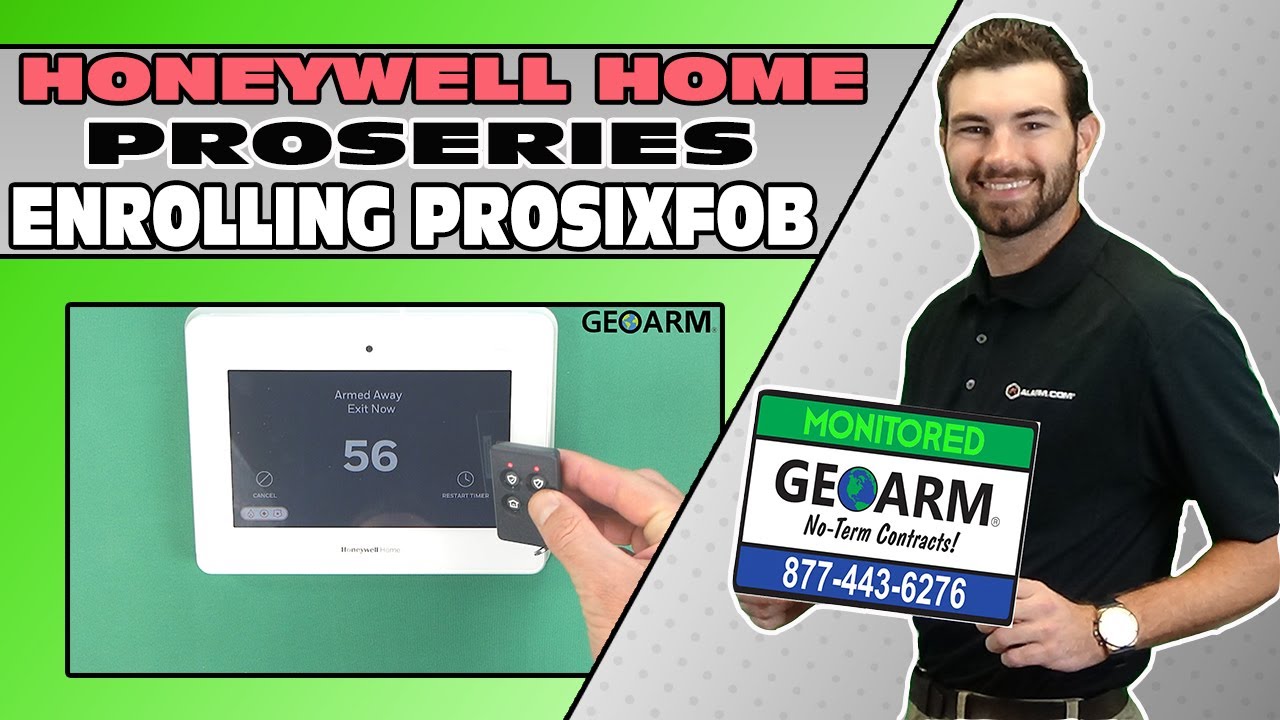 Honeywell Home ProSeries: Enrolling PROSIXFOB 4-Button Keyfob