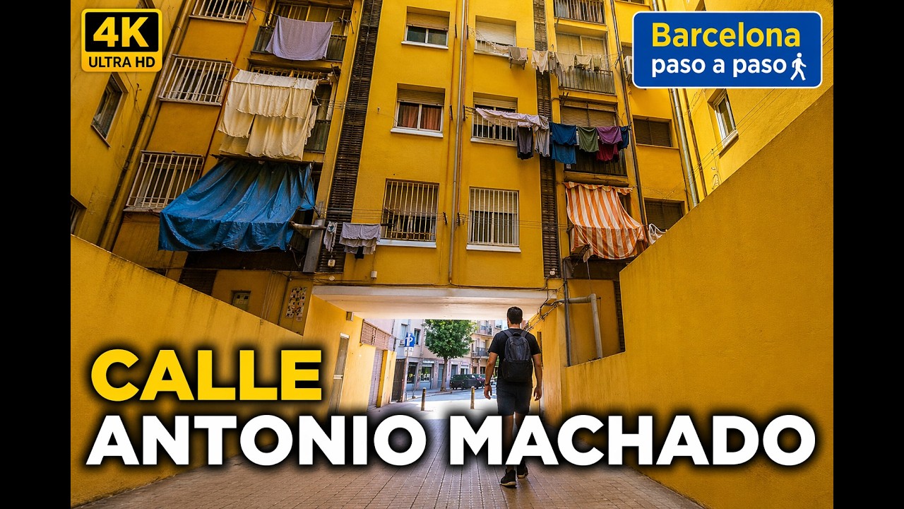 Calle Antonio Machado | Nou Barris | Barcelona Walking Tour | Spain Virtual Tour
