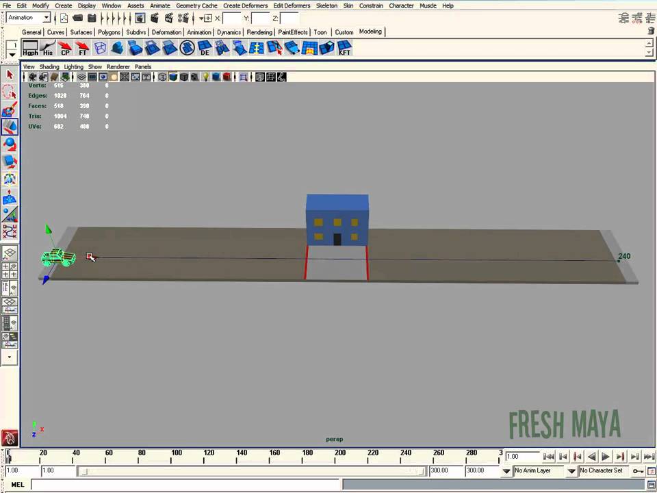 Maya Tutorial:  Controlling Motion Path Speeds (Part 1 of 4)