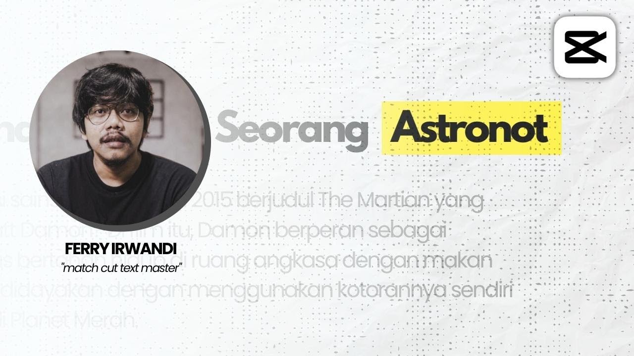 Tutorial Efek Text Match Cut Ala Ferry Irwandi di Capcut Desktop