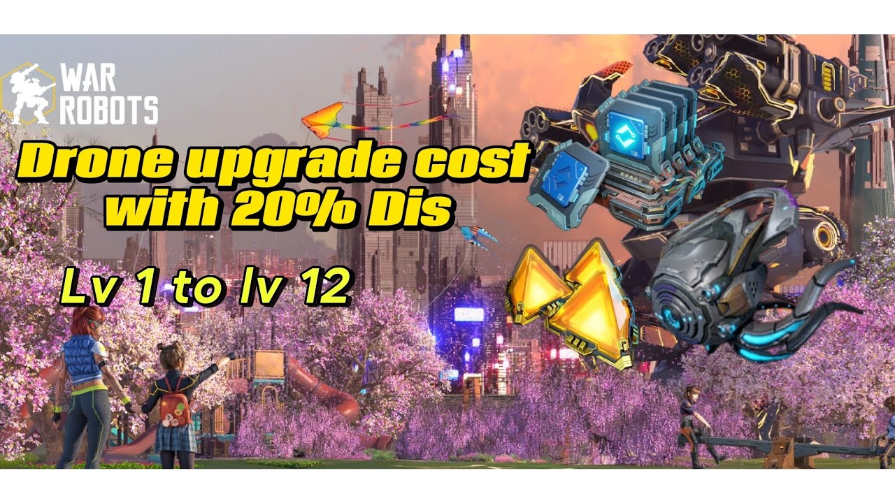 War Robots | Upgrading drone cost to maximum level with 20% discount  #wr #warrobotswr