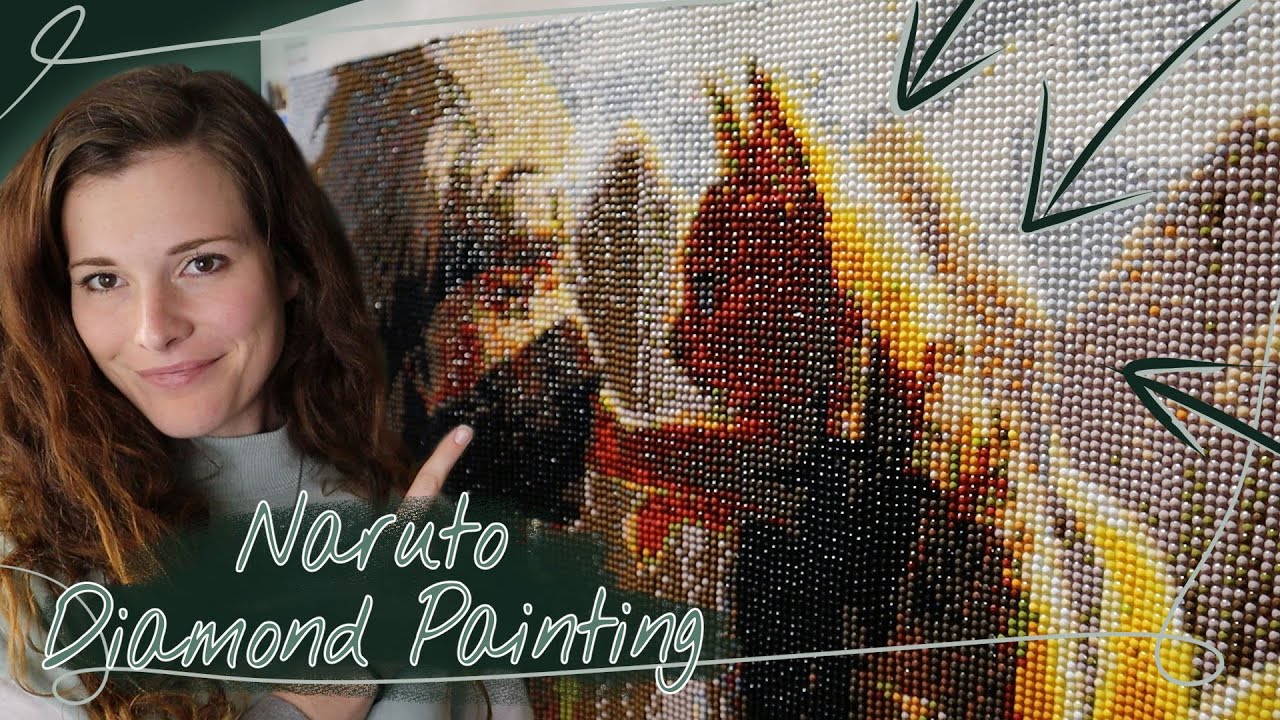 Ich teste zum ersten Mal ein riesiges Diamond Painting - Naruto Diamond Painting