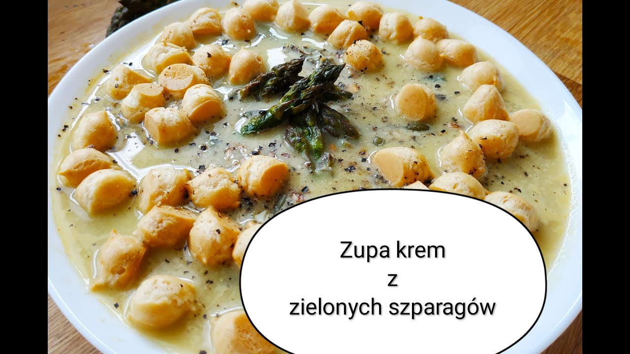 #kremszparagowy Aksamitna zupa krem z zielonych szparagów #szparagi #zupaszparagowa
