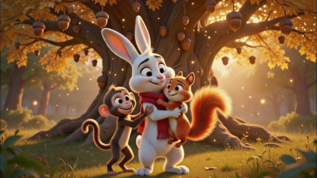 Bunny Boo Boo and  Little Monkey  Rescue a Fainted Little Squirrels🐒🐰🐿️