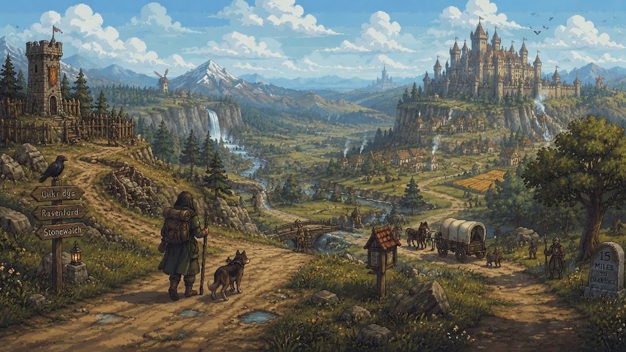 The Traveler's Journey to the High King's Citadel | Relaxing Medieval Ambient Celtic Music