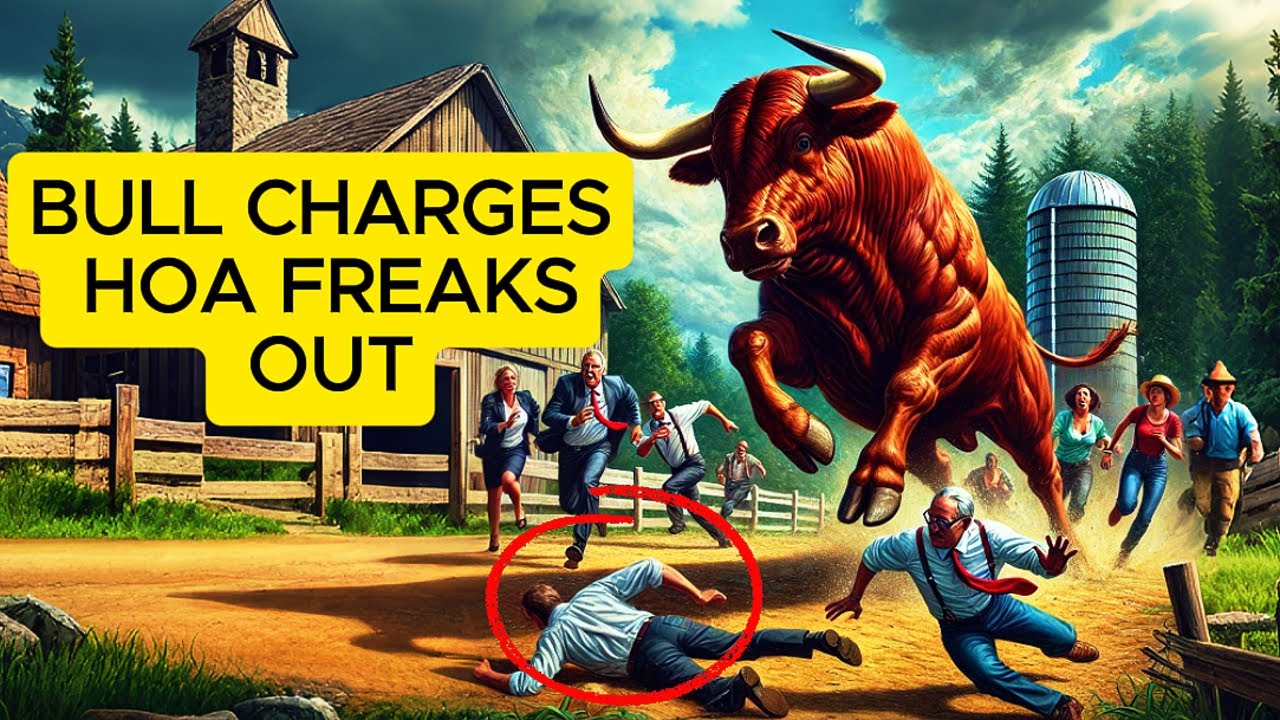Bull Charges, HOA Runs: A Viral Story