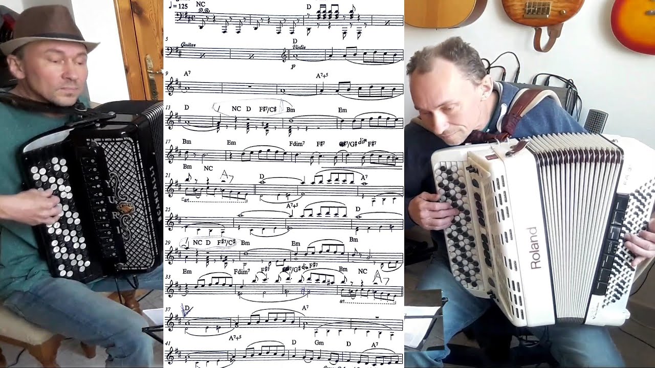 La Vita è Bella on accordion (score)