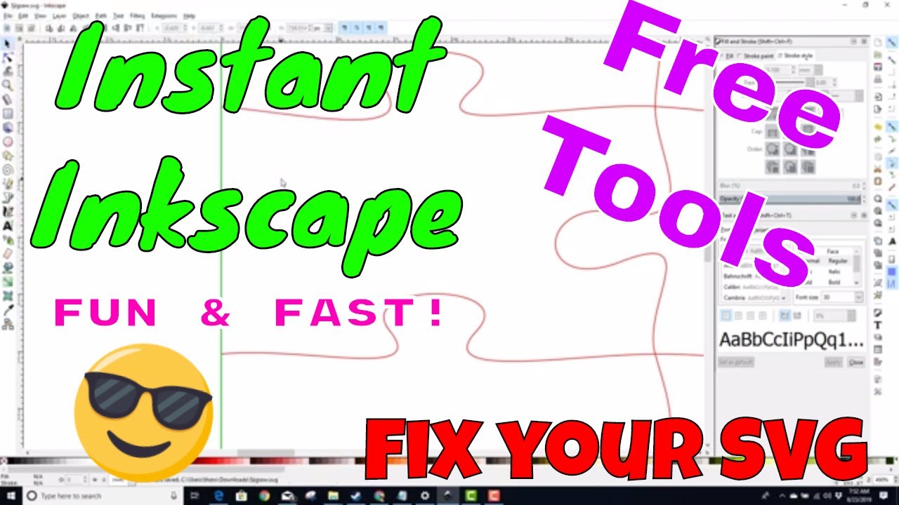 Instant Inkscape! Edit your SVG in Minutes for better Glowforge Cuts!