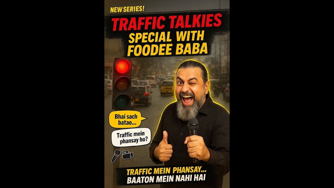 Foodee Baba is now into the traffic talkies with his raw real vibes #foodeebaba