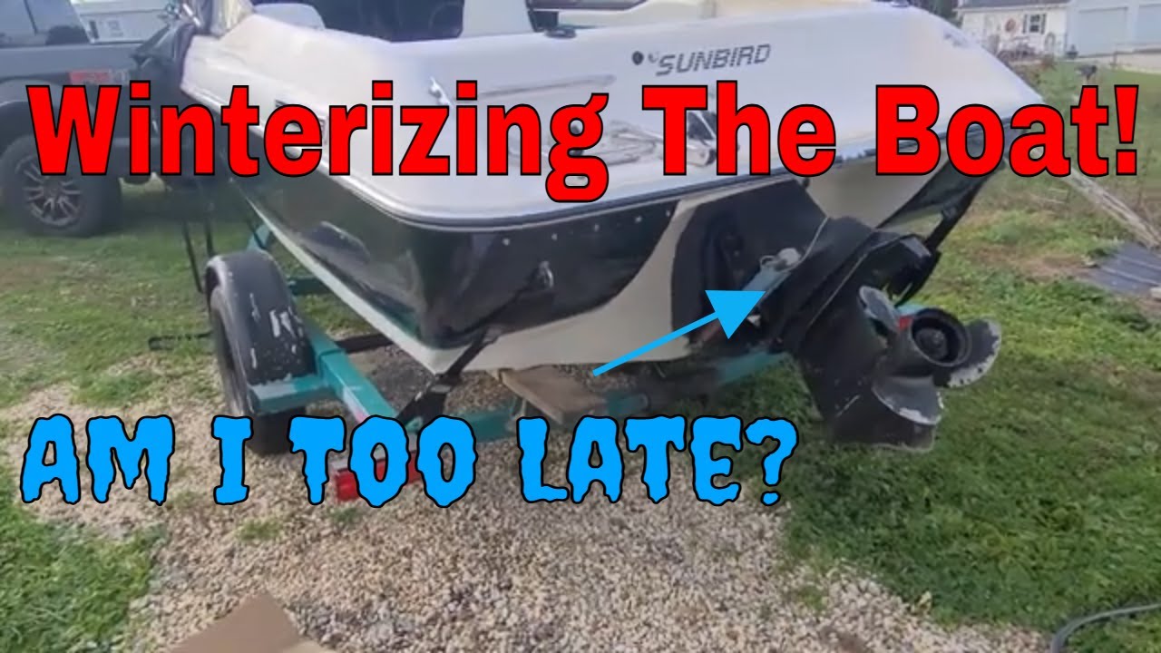 Winterizing A Boat Sunbird Boat Project Part 11