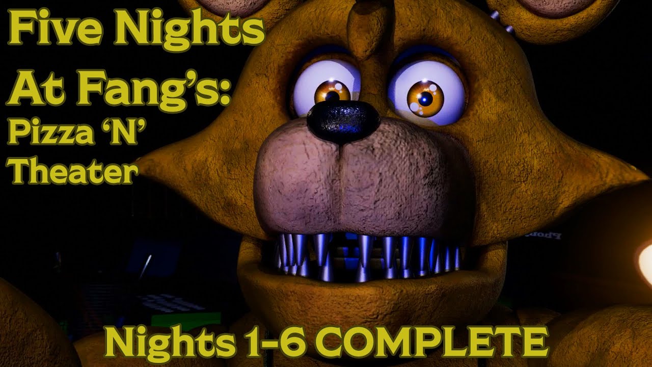 Five Nights At Fang's: Pizza 'N' Theater | Nights 1-6 COMPLETE [FNAF Fan Games 2025]