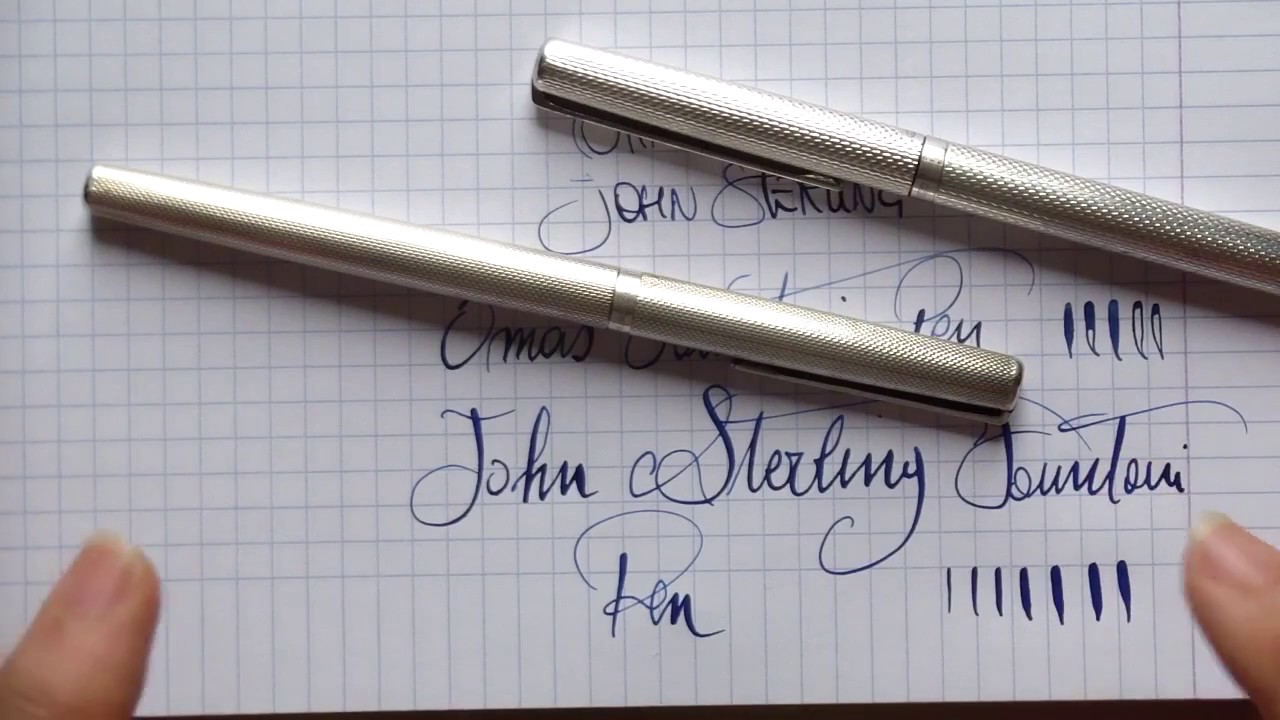 Omas Rinascimento vs John Sterling stilografica pennino flessibile