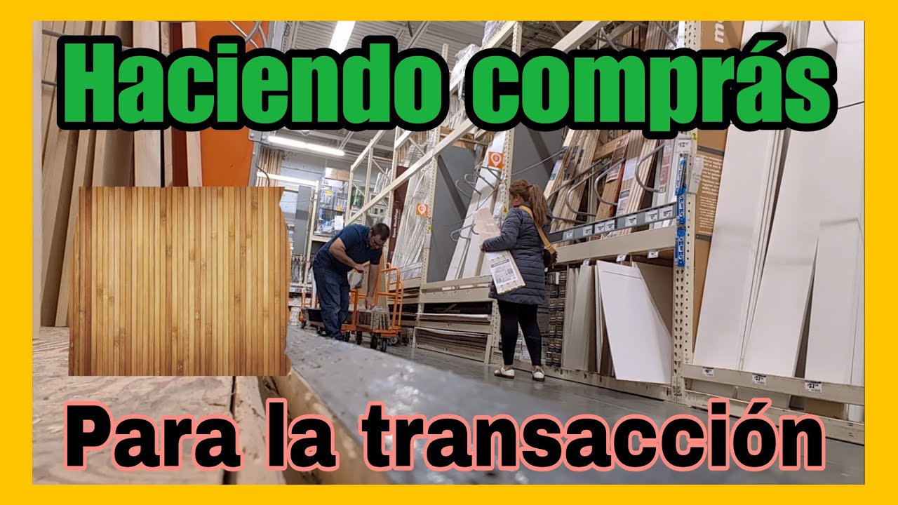 Comprando material para la transformacion de la habitacion