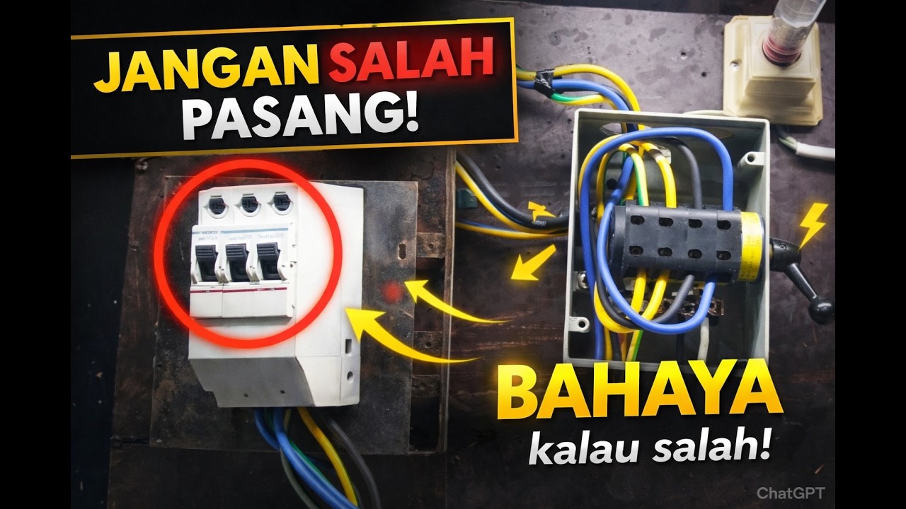 Cara Pemasangan OHM Saklar 3 Phase yang Benar (Anti Korslet!)