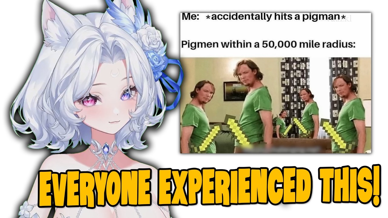 Everyone Experienced This! | Yueri Reacts to MINECRAFT Memes by Vaazkl