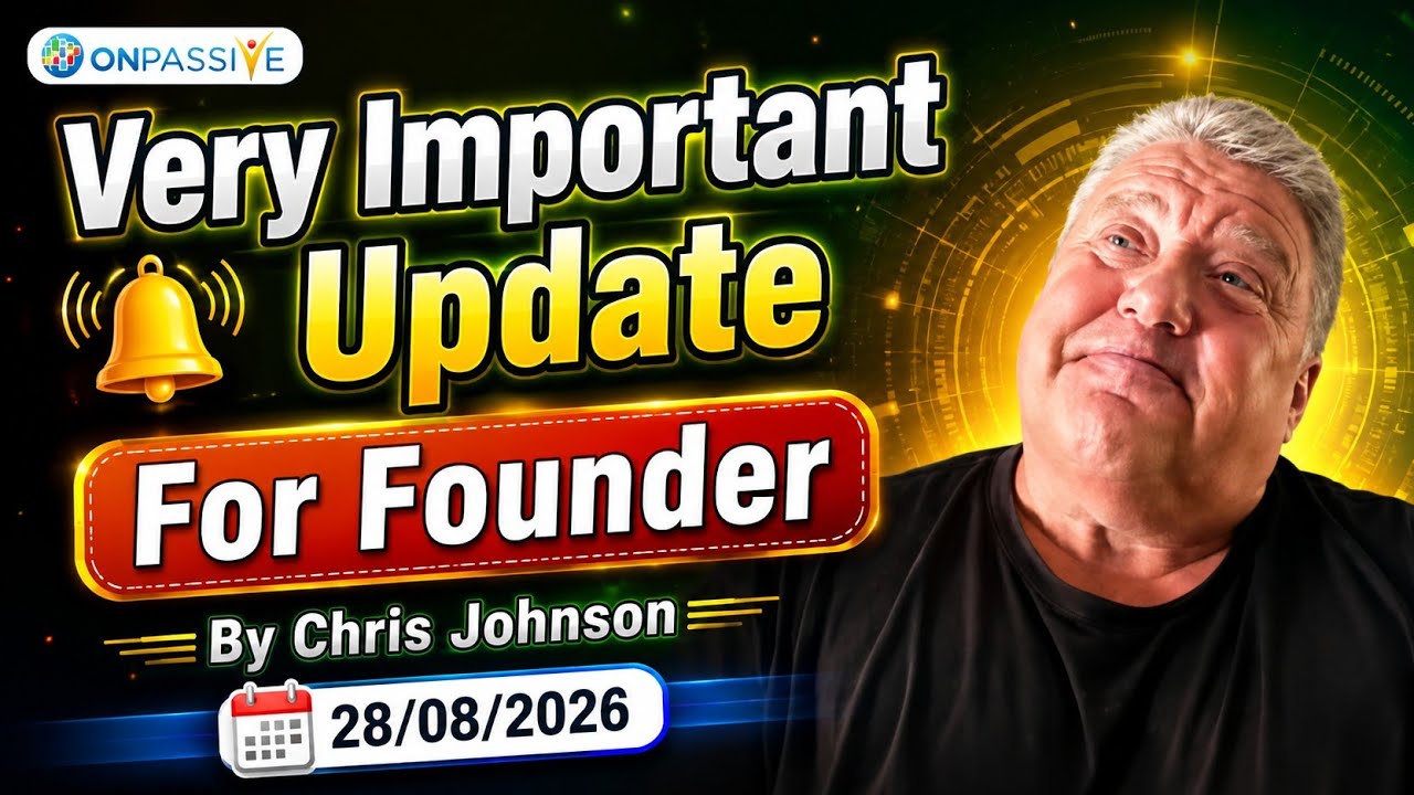Very Important Update || 28/08/2026 #onpassive #victorywithash #ashmuffareh