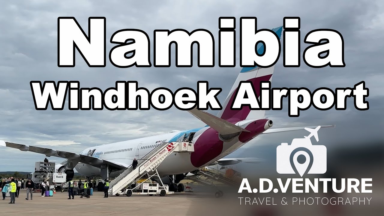 Airport Hosea Kutako Windhoek, Namibia - Discover Airlines - Ankunft nach 10 Stunden Flug