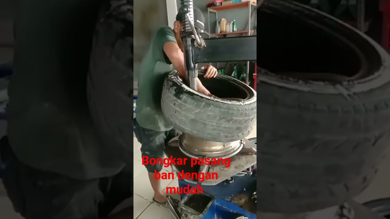 cara bongkar pasang ban tipis #shorts#carapasangbantipis#tirechager