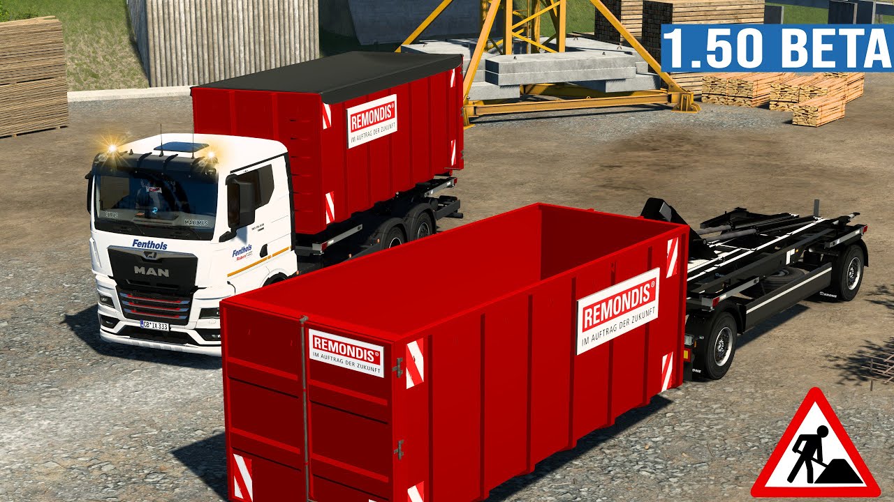 ETS2 1.50 BETA ★ Abrollcontainer - Hooklift for Seb Swap Body [2684] EURO TRUCK SIMULATOR 2