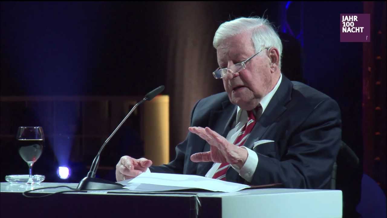 Helmut Schmidt bei der Jahr100Nacht