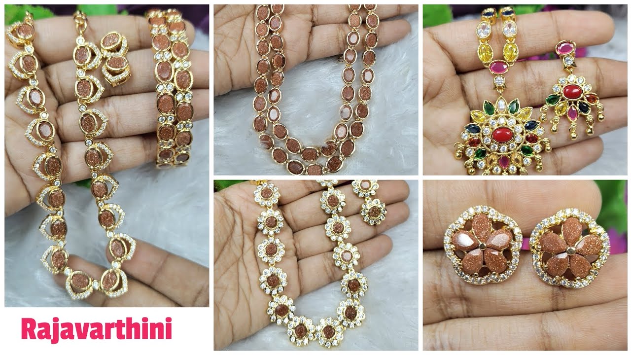Rajavarthini stone necklace, earrings|whatsapp 8754252999 #necklace#online#sandstone #trending#viral